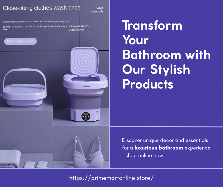 8L Portable Folding Washing Machine Bucket for Clothes