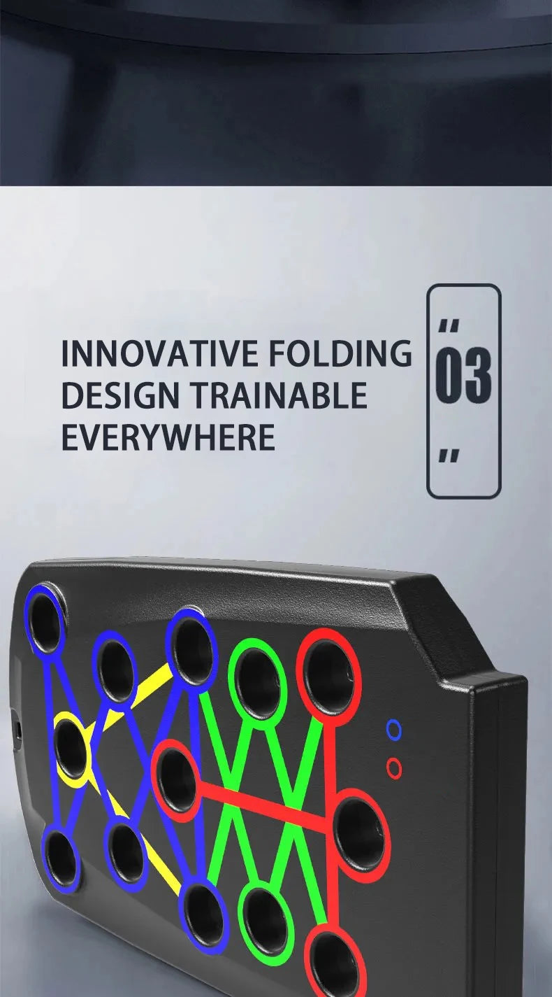 Portable Push-Up Board Set – Foldable Multifunctional Fitness Equipment for Chest, Arms, Back & Core Training"