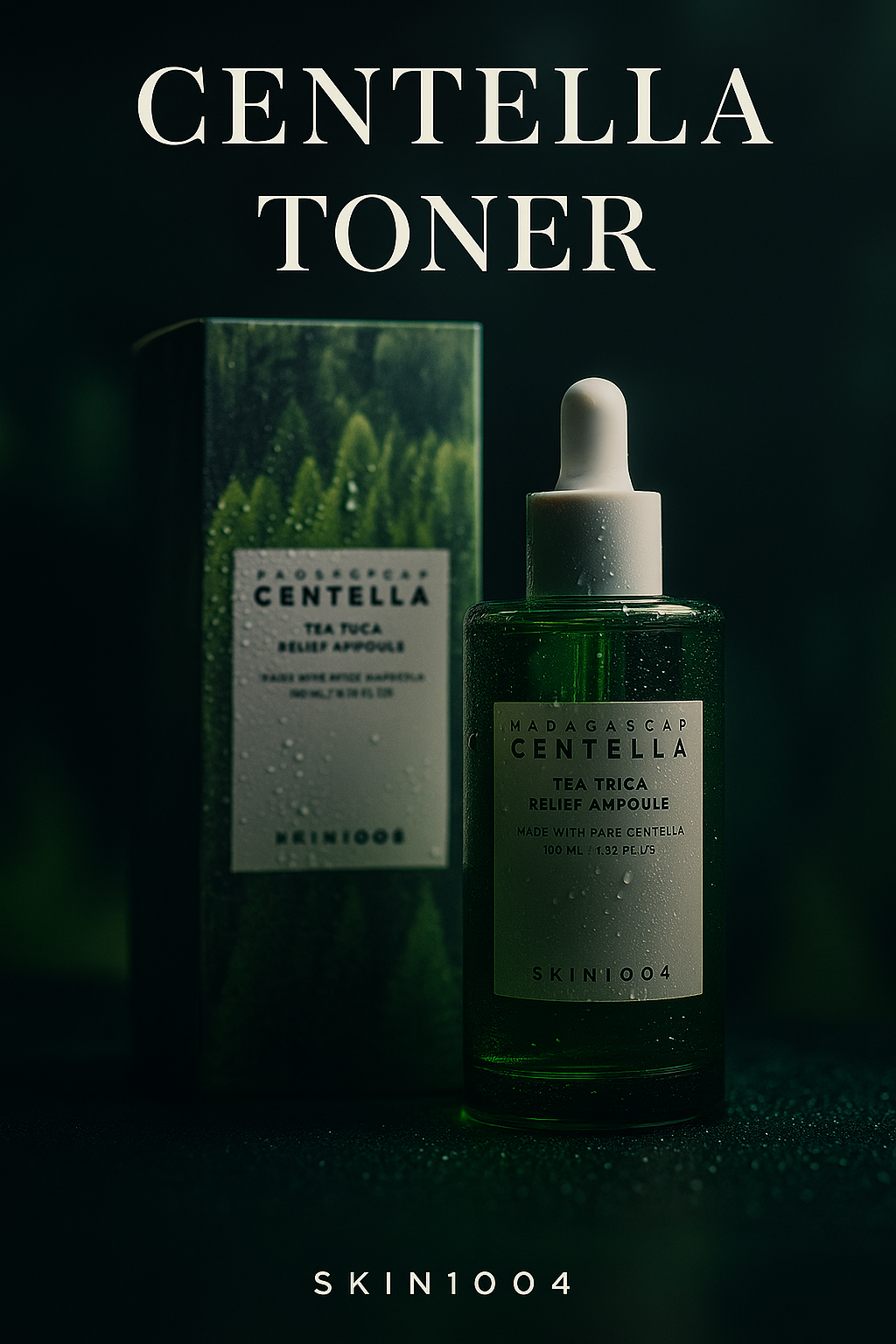 Centella Asiatica Face Serum – Korean Skincare Toner | Brightening, Hydrating, Pore Tightening & Acne Care