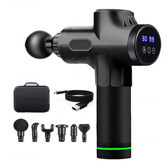 Deep Tissue Massage Gun – Portable Muscle Massager for Face, Neck, Back, and Body Fitness Recovery.