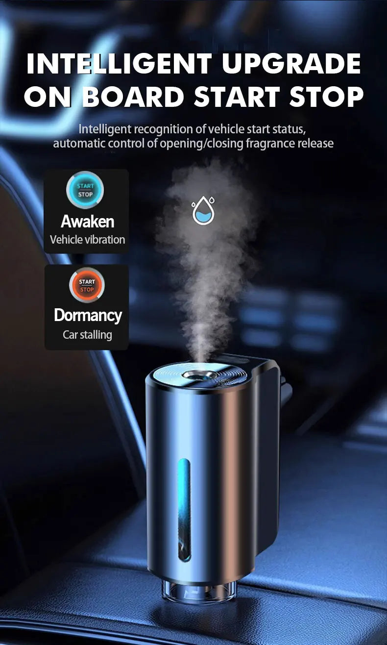 Car Air Fresheners With Three Adjustable Humidifier Essential Oil Diffuser