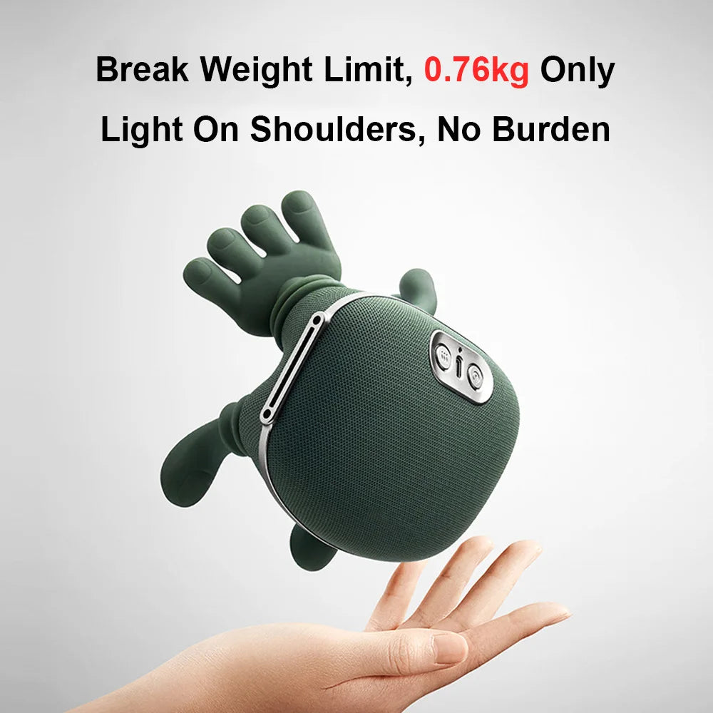 Electric Neck and Shoulder Massager – Heated Kneading Massage for Back, Deep Tissue Muscle Relief, Stress and Fatigue Reduction