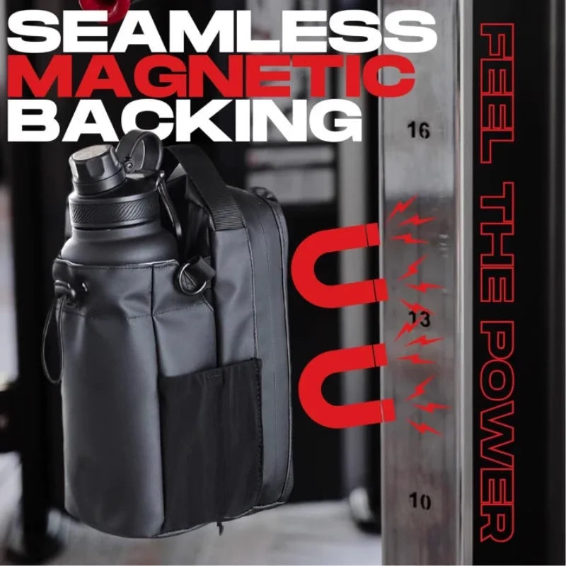 Large Capacity Gym Bag – Magnetic Closure, Phone Pocket, Water Bottle Holder, Portable Sports Organizer