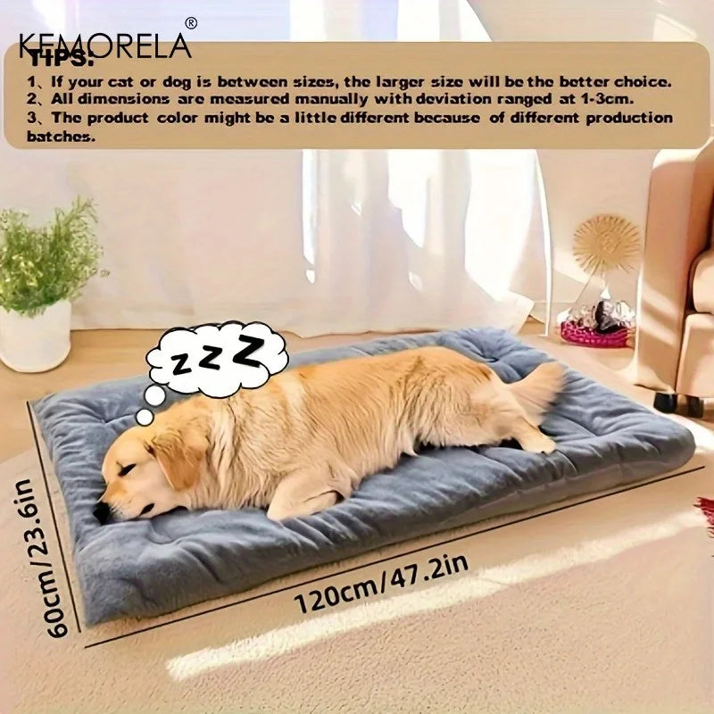 Dog Bed Sofa Thickened Super Soft Polyester Pet Mat Dog Crate Mat Bed For Small Medium Large Dog Bed