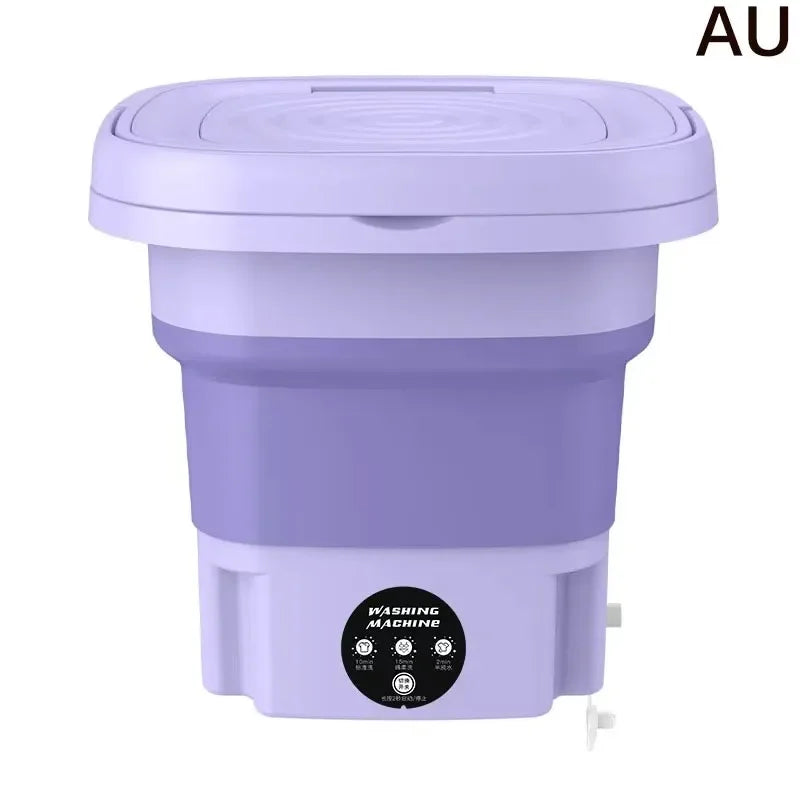 8L Portable Folding Washing Machine Bucket for Clothes