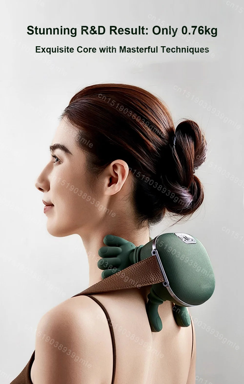 Electric Neck and Shoulder Massager – Heated Kneading Massage for Back, Deep Tissue Muscle Relief, Stress and Fatigue Reduction