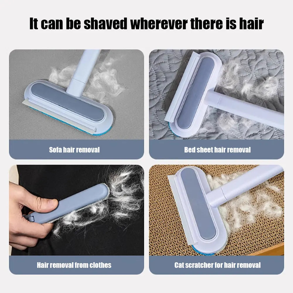 Pet Hair Remover Multifunctional Dog Clothes Brush Long Handle Cat Fur Brush Lint Brush for Window Carpet Clothing