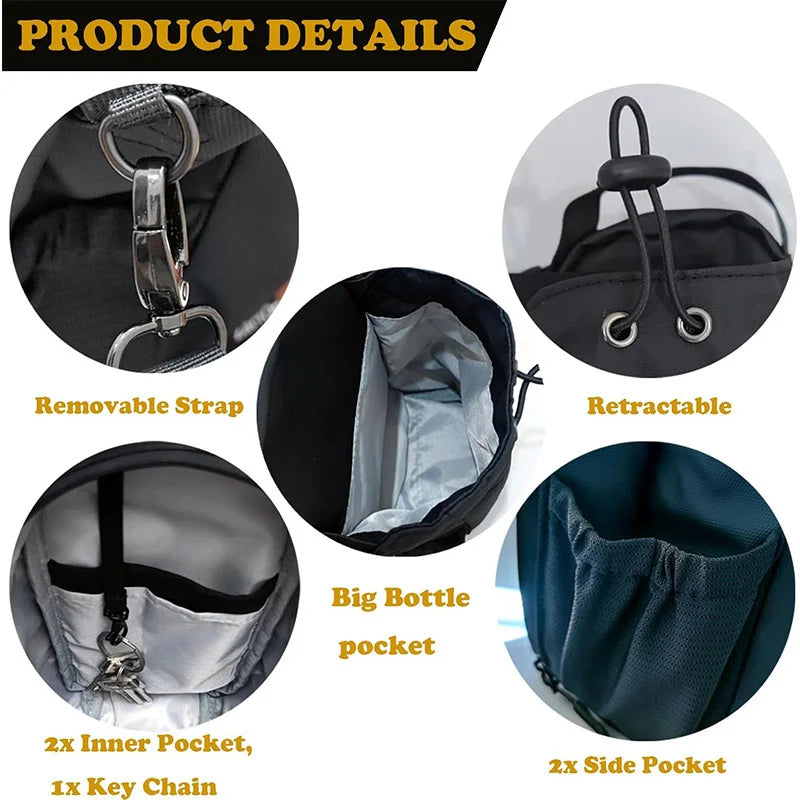 Large Capacity Gym Bag – Magnetic Closure, Phone Pocket, Water Bottle Holder, Portable Sports Organizer