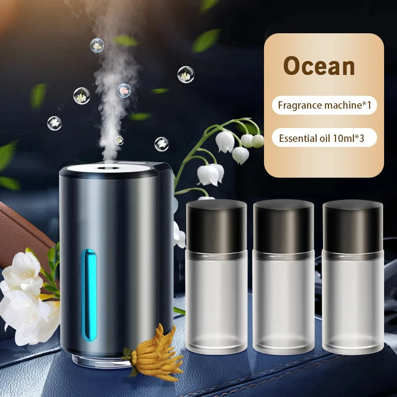 Car Air Fresheners With Three Adjustable Humidifier Essential Oil Diffuser