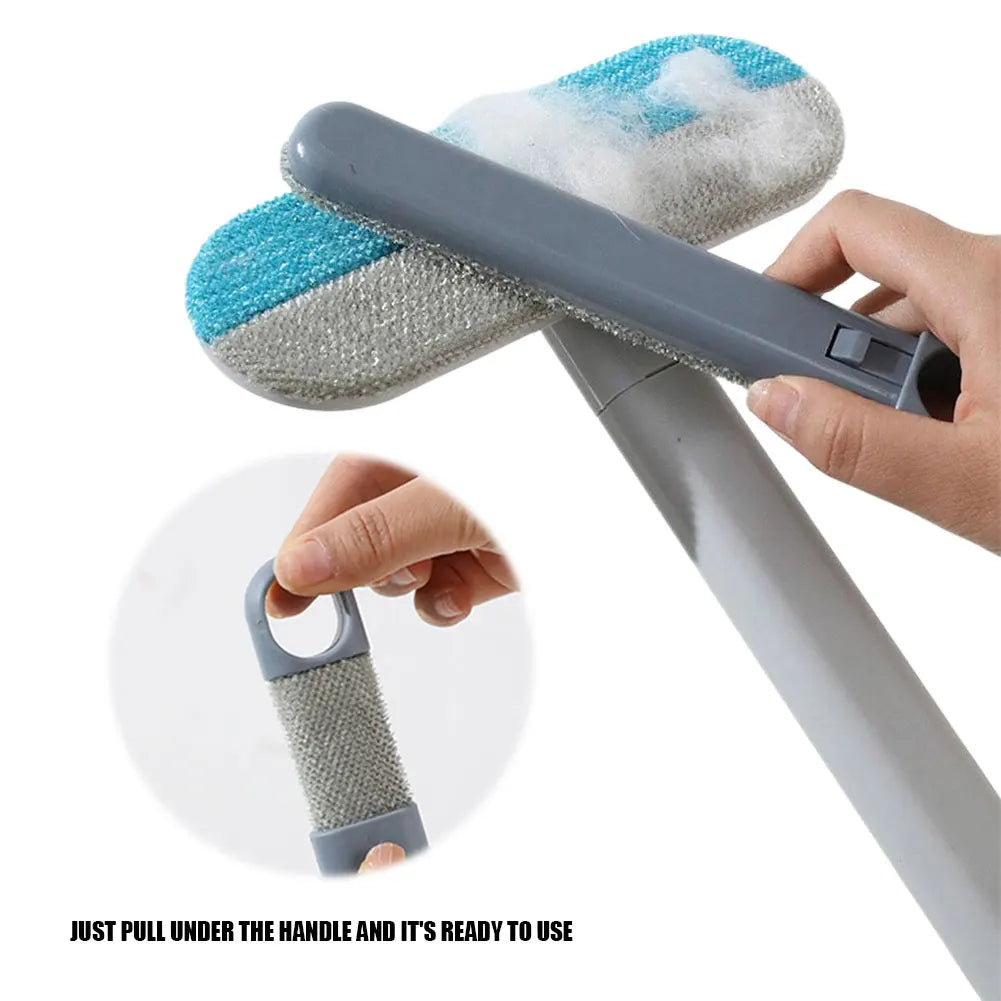 Pet Hair Remover Multifunctional Dog Clothes Brush Long Handle Cat Fur Brush Lint Brush for Window Carpet Clothing