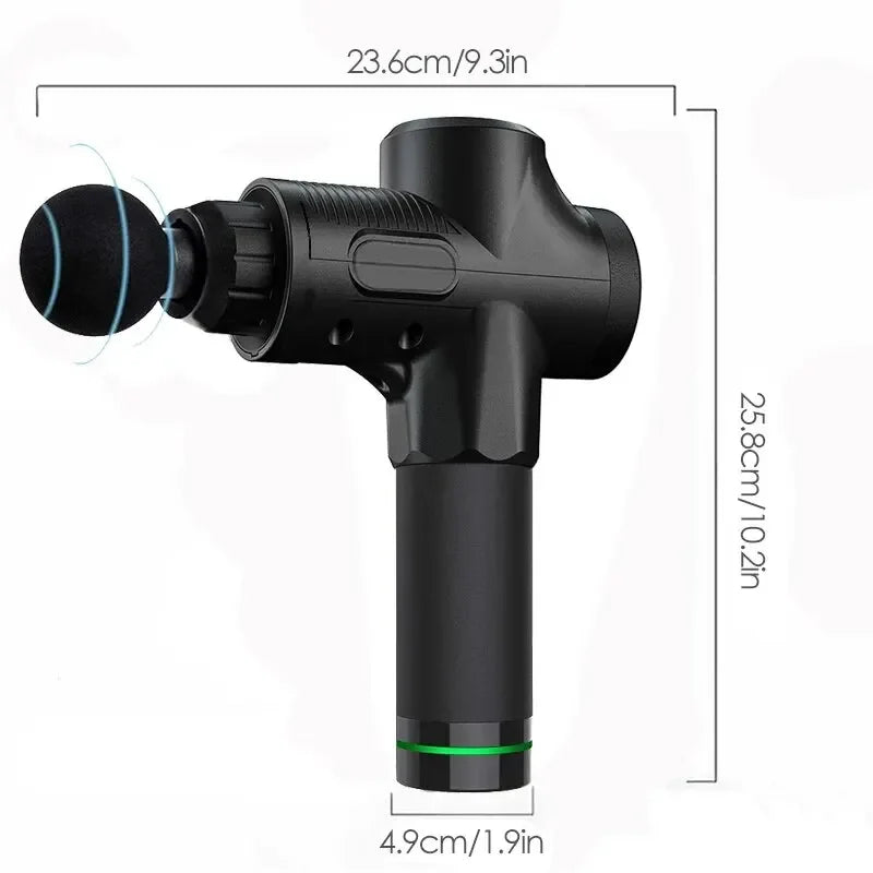 Deep Tissue Massage Gun – Portable Muscle Massager for Face, Neck, Back, and Body Fitness Recovery.