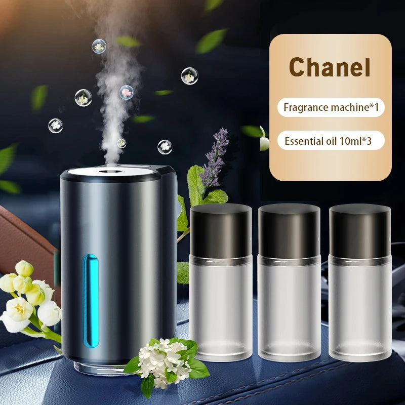 Car Air Fresheners With Three Adjustable Humidifier Essential Oil Diffuser