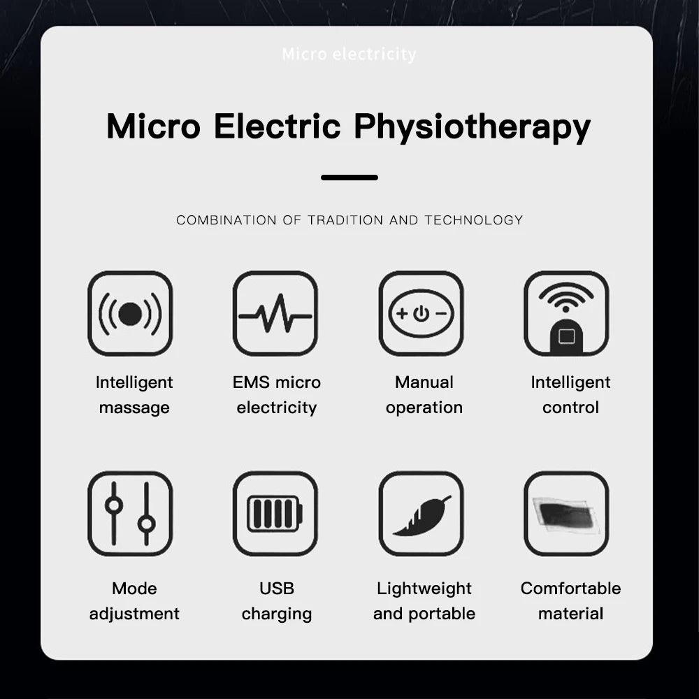 "Electric Foot Massager Pad – EMS muscle stimulator mat for relaxing feet massage, improving circulation, and fitness recovery. USB rechargeable and easy to use.